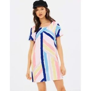 NWT, Revolve Minkpink Mara Watercolor T-shirt Dress
